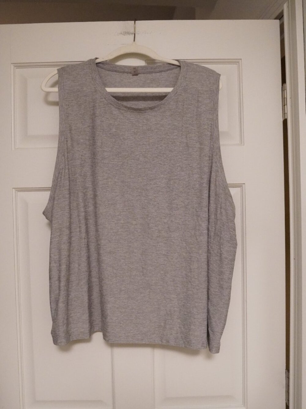 Beyond Yoga Minimalist Heather Gray Muscle Tank 3X Lounge Athleisure